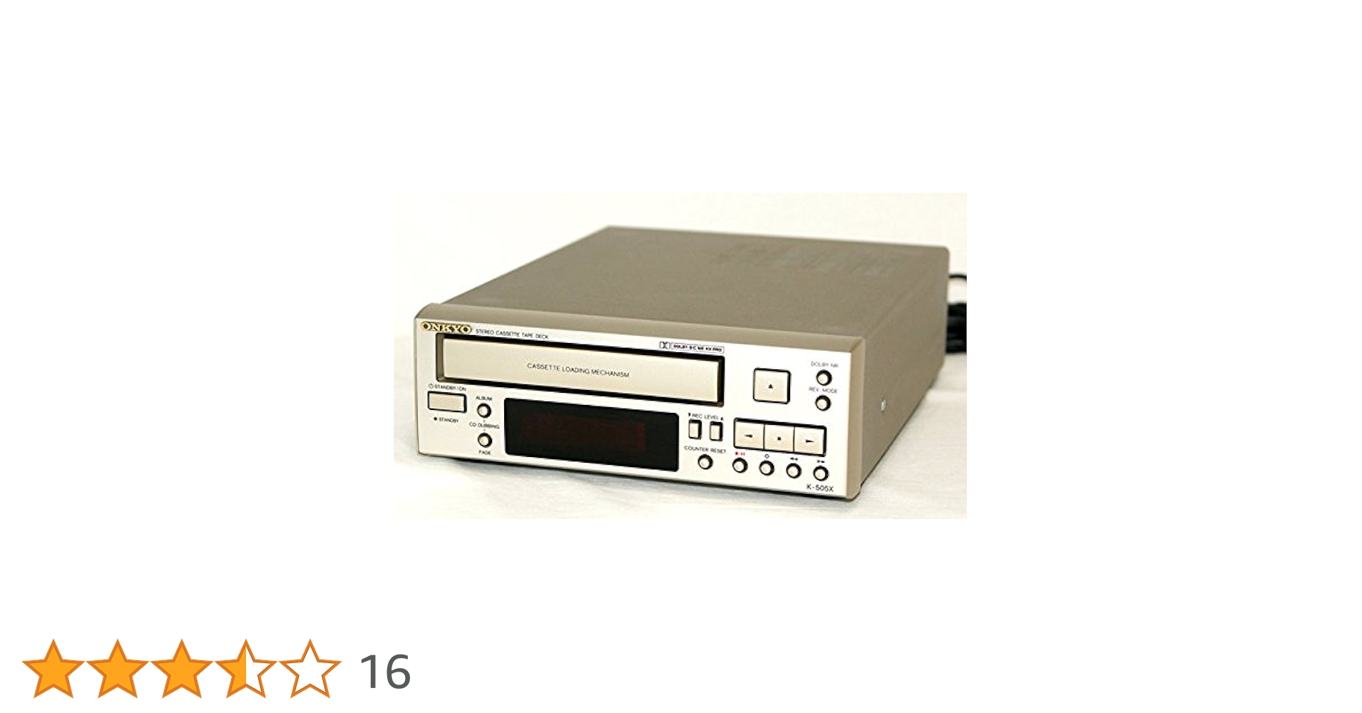 Amazon | ONKYO オンキヨー（オンキョー） K-505X(S) カセットデッキ